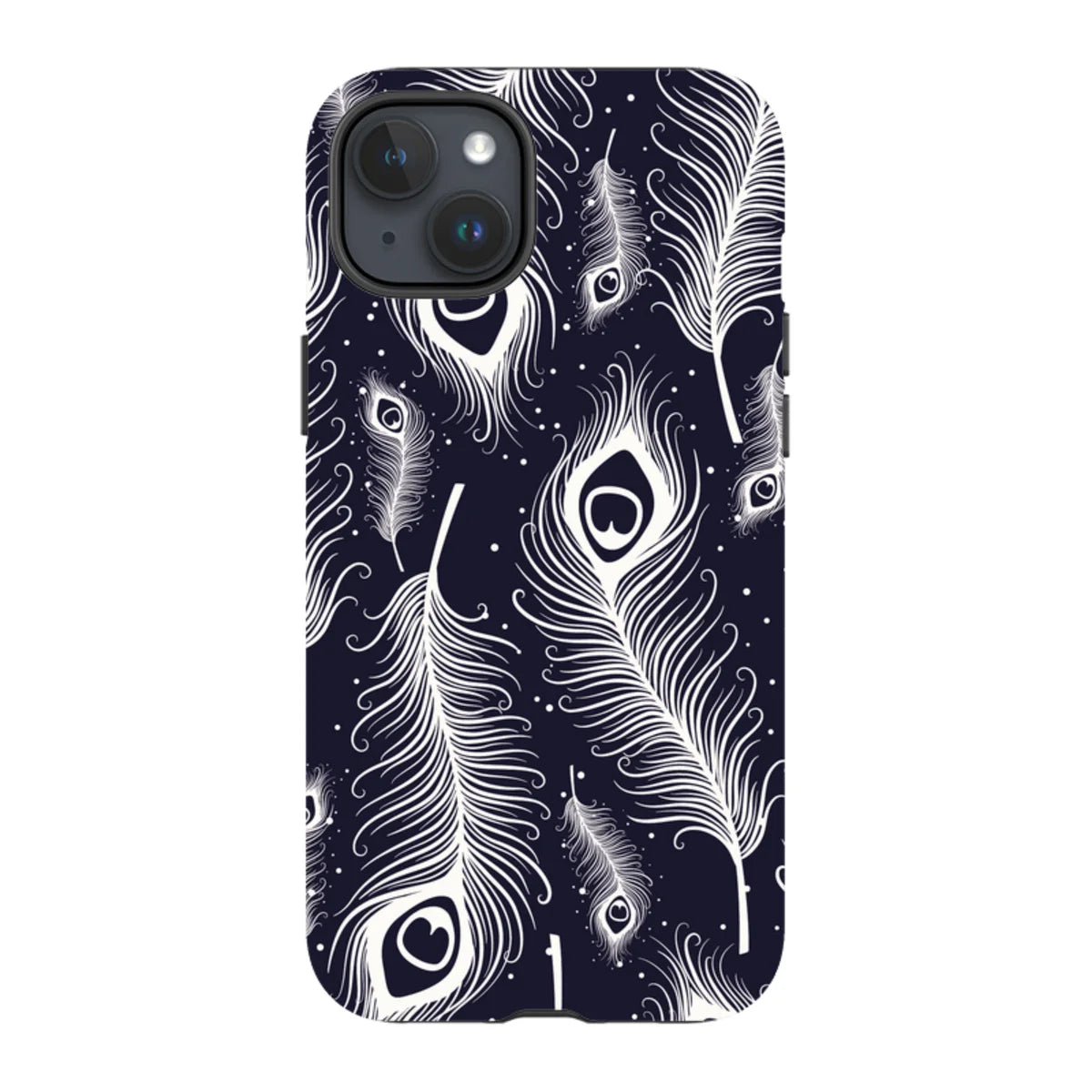 Feathers in Bloom — iPhone 15 Plus Tough Case — Finnaij