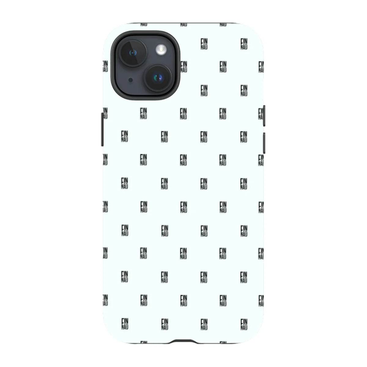 Monogram Snow — iPhone 15 Plus Tough Case — Finnaij