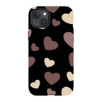White & Black Hearts — iPhone 15 Plus Tough Case — Finnaij