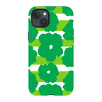 Bold Floral Green — iPhone 15 Plus Tough Case — Finnaij