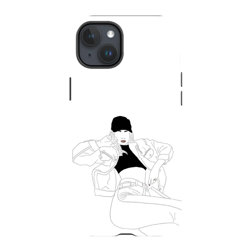 Black Cap by Keagan Haight — iPhone 15 Plus Tough Case — Finnaij