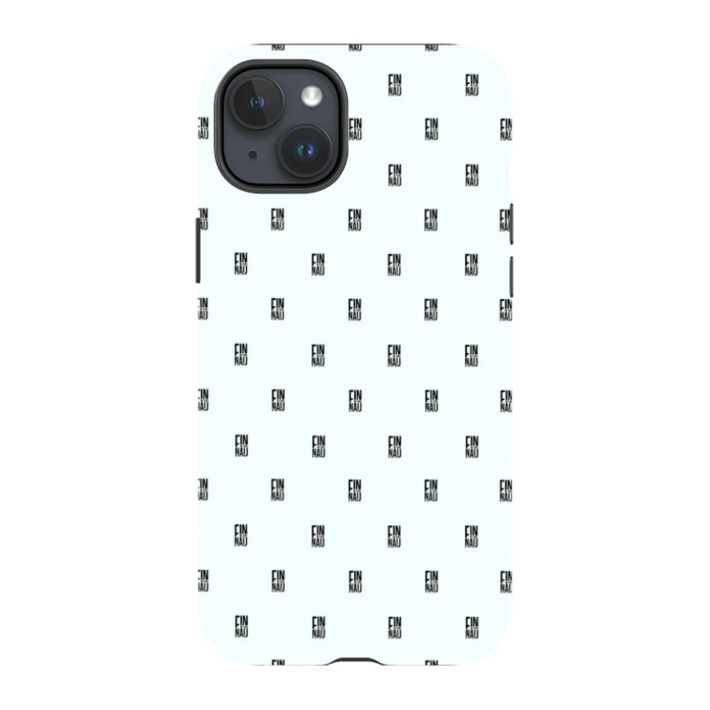 Monogram Snow — iPhone 15 Plus Tough Case — Finnaij