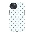 Monogram Snow — iPhone 15 Plus Tough Case — Finnaij