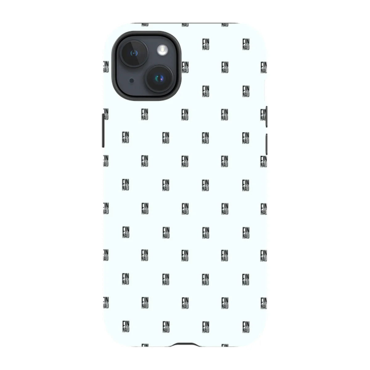 Monogram Snow — iPhone 15 Plus Tough Case — Finnaij