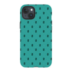 Monogram Teal — iPhone 15 Plus Tough Case — Finnaij