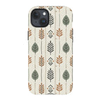Birch and Linen Pattern by Elsi Vaarala — iPhone 15 Plus Tough Case — Finnaij