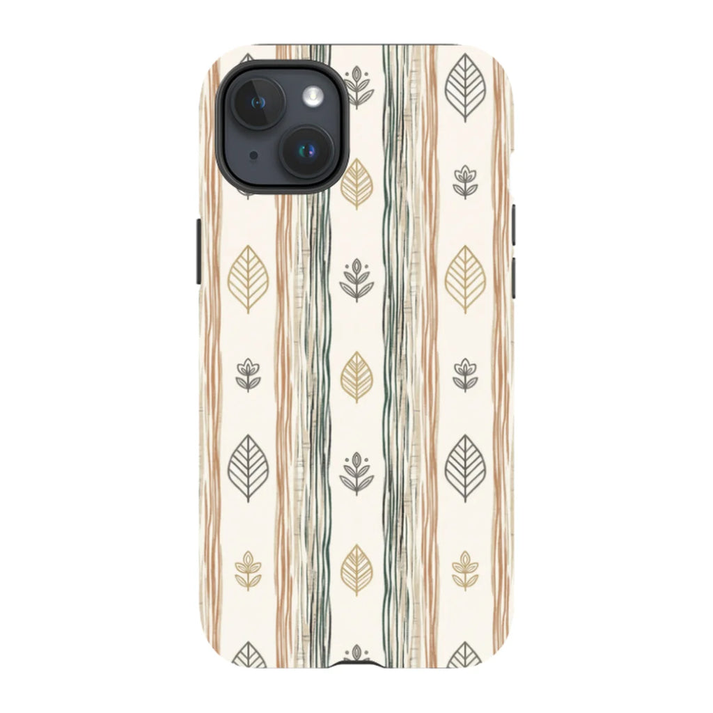 Birch Linen Harmony by Elsi Vaarala — iPhone 15 Plus Tough Case — Finnaij