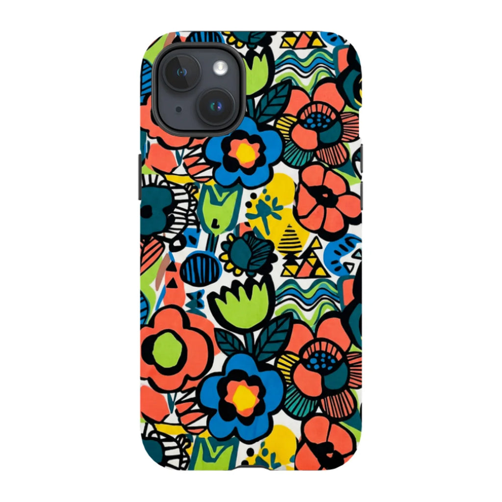 Floral Street Nordic by Salla Niemi — iPhone 15 Plus Tough Case — Finnaij