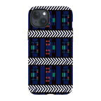 Midnight Aso-Oke by Ada Okoye — iPhone 15 Plus Tough Case — Finnaij