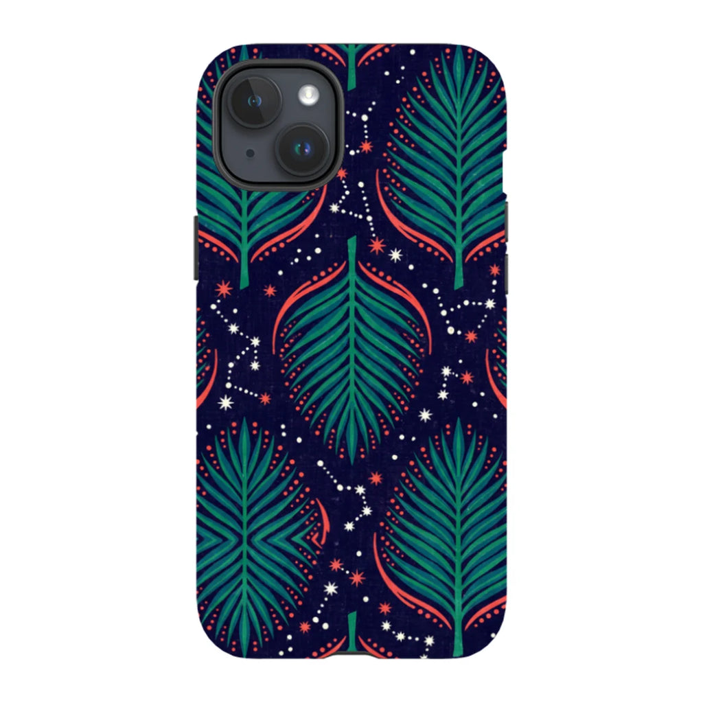 Palm Frond Constellations by Ada Okoye — iPhone 15 Plus Tough Case — Finnaij
