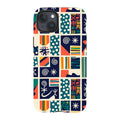 Coastal Indigo Tiles by Ada Okoye — iPhone 15 Plus Tough Case — Finnaij