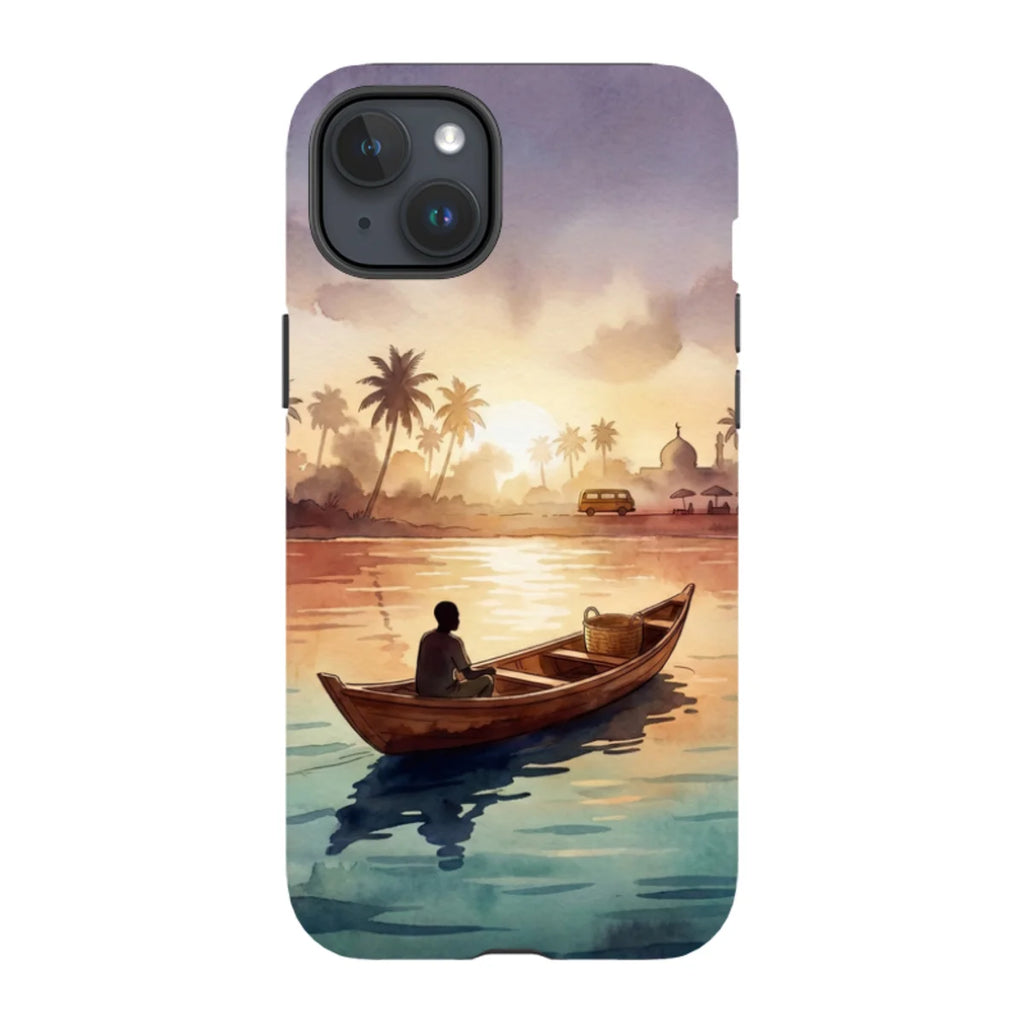 Lagoon Morning by Tobi Akinyemi — iPhone 15 Plus Tough Case — Finnaij
