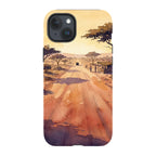 Laterite Road Golden Hour by Tobi Akinyemi — iPhone 15 Plus Tough Case — Finnaij