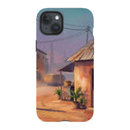 City Edge Quiet Street by Tobi Akinyemi — iPhone 15 Plus Tough Case — Finnaij