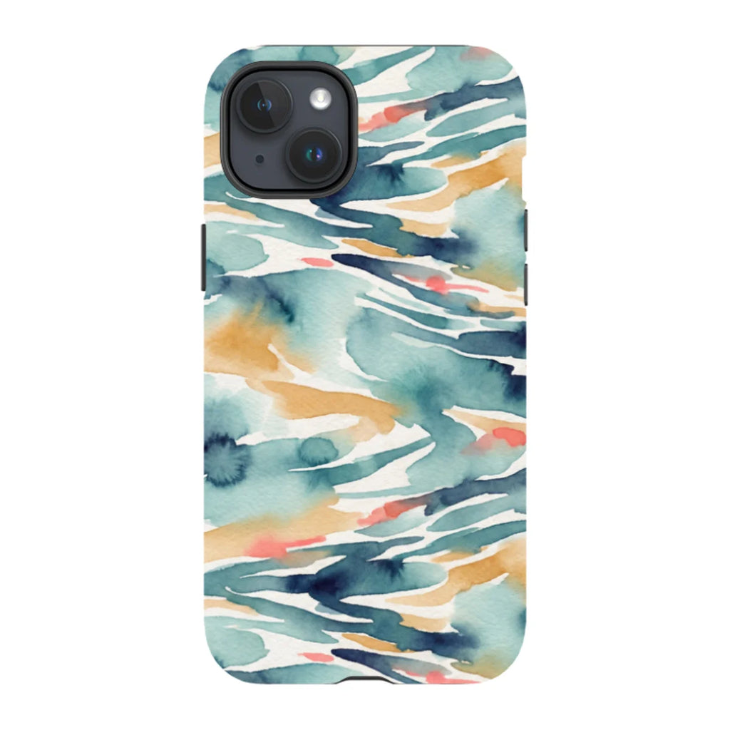 River Reflection Pattern Crop by Tobi Akinyemi — iPhone 15 Plus Tough Case — Finnaij