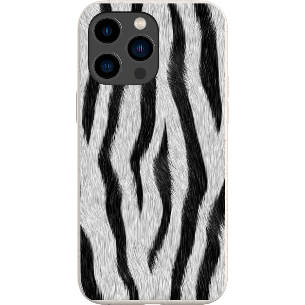 Zebra Groove — iPhone 15 Pro Max iPhone Bio-degradable Case — Finnaij