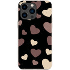 White & Black Hearts — iPhone 15 Pro Max iPhone Bio-degradable Case — Finnaij