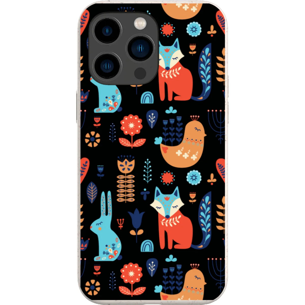 Nordic Ornament Black — iPhone 15 Pro Max iPhone Bio-degradable Case — Finnaij