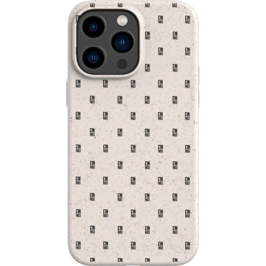 Monogram Natural — iPhone 15 Pro Max iPhone Bio-degradable Case — Finnaij