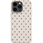 Monogram Natural — iPhone 15 Pro Max iPhone Bio-degradable Case — Finnaij