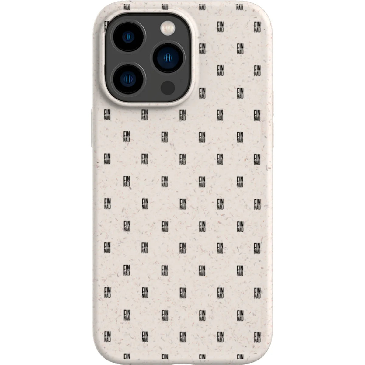 Monogram Natural — iPhone 15 Pro Max iPhone Bio-degradable Case — Finnaij