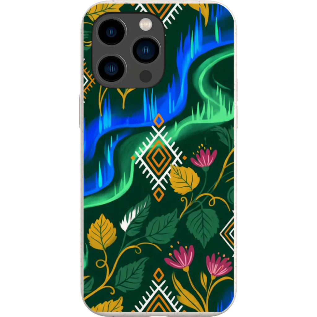 Aurora Birch Bloom by Aino Kallio — iPhone 15 Pro Max iPhone Bio-degradable Case — Finnaij