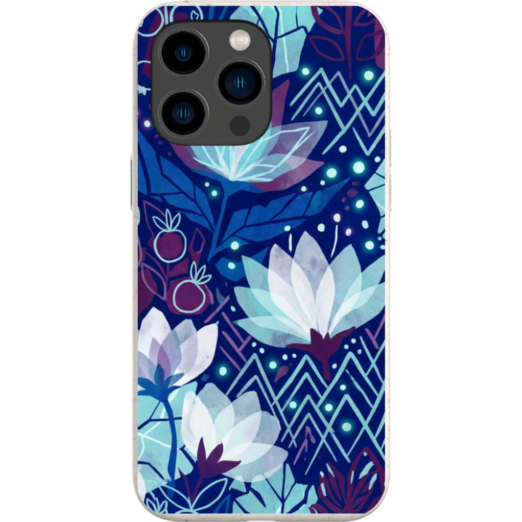 Frozen Lake Petals by Aino Kallio — iPhone 15 Pro Max iPhone Bio-degradable Case — Finnaij
