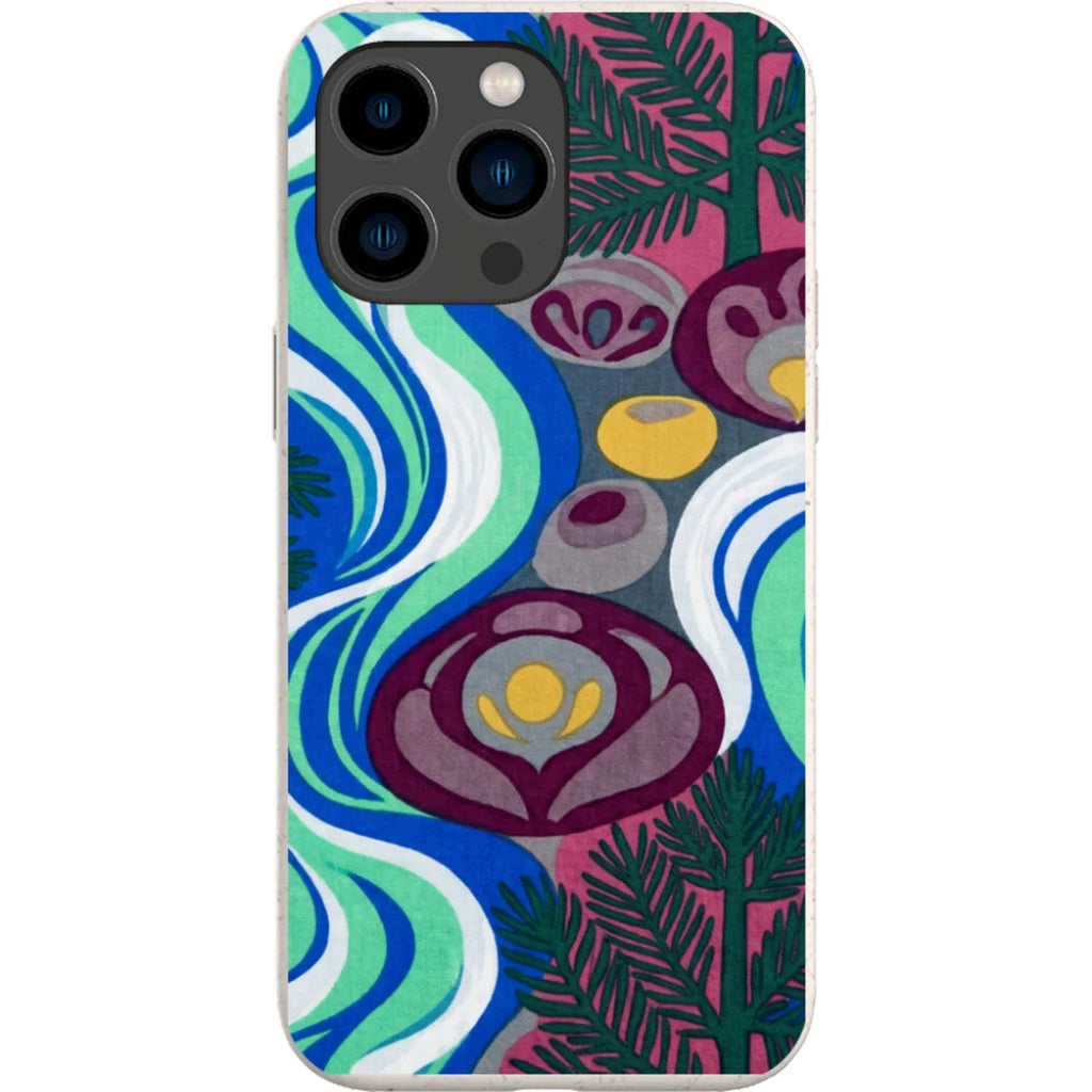 Sauna Bloom Motif by Aino Kallio — iPhone 15 Pro Max iPhone Bio-degradable Case — Finnaij