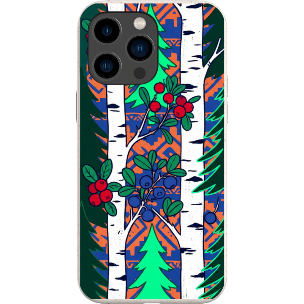 Nordic Forest by Aino Kallio — iPhone 15 Pro Max iPhone Bio-degradable Case — Finnaij