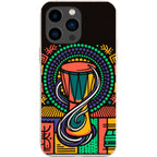 Talking Drum Halo by Ada Okoye — iPhone 15 Pro Max iPhone Bio-degradable Case — Finnaij