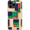 Ankara Blocks on Sand by Ada Okoye — iPhone 15 Pro Max iPhone Bio-degradable Case — Finnaij