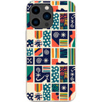 Coastal Indigo Tiles by Ada Okoye — iPhone 15 Pro Max iPhone Bio-degradable Case — Finnaij