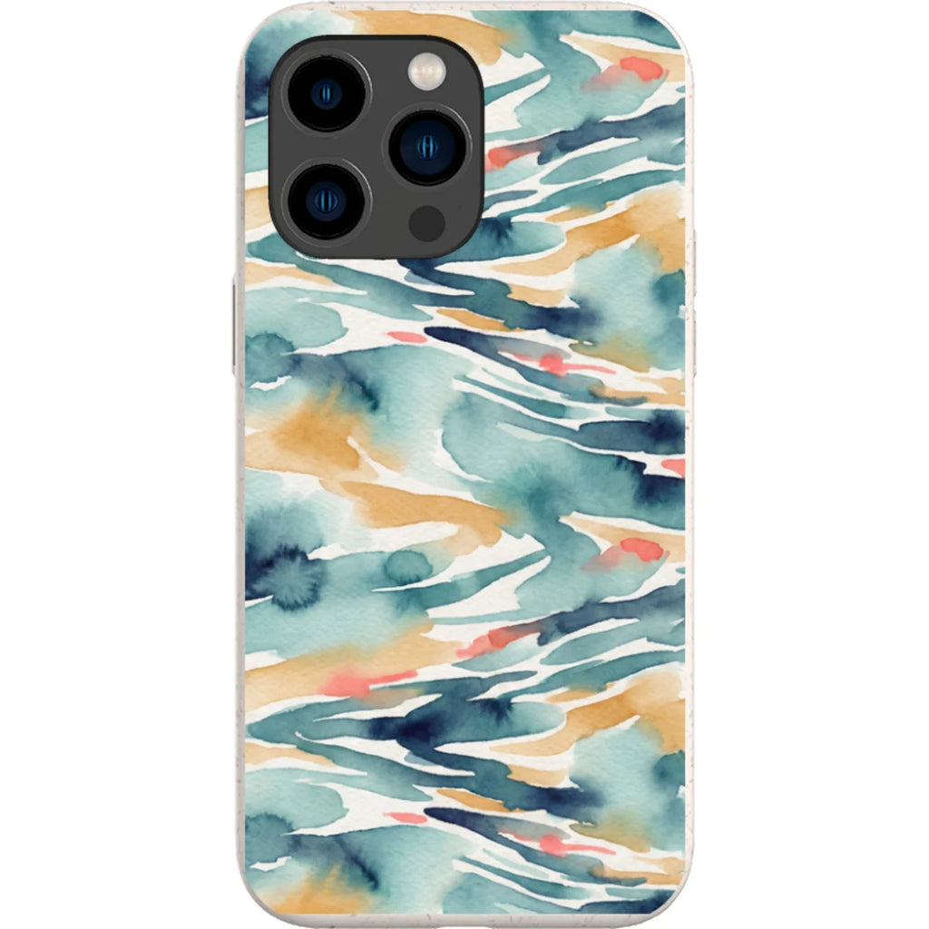River Reflection Pattern Crop by Tobi Akinyemi — iPhone 15 Pro Max iPhone Bio-degradable Case — Finnaij