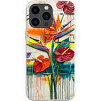 Tropical Flowers by Frida Lövström — iPhone 15 Pro Max iPhone Bio-degradable Case — Finnaij