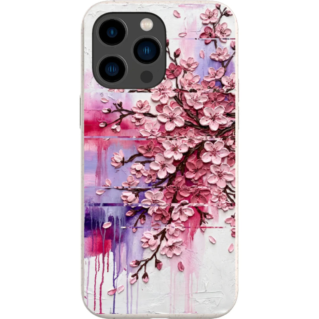 Cherry Blossoms by Frida Lövström — iPhone 15 Pro Max iPhone Bio-degradable Case — Finnaij