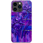 Iris Flowers by Frida Lövström — iPhone 15 Pro Max iPhone Bio-degradable Case — Finnaij