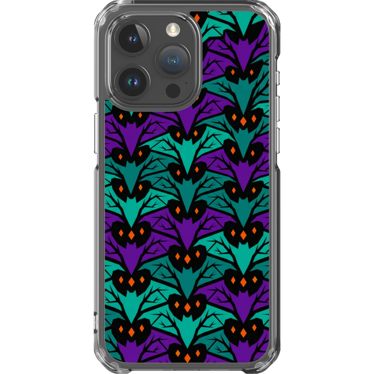 Bat Forest — iPhone 15 Pro Max Magsafe Clear Impact Case — Finnaij