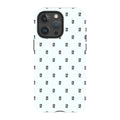 Monogram Snow — iPhone 15 Pro Max Magsafe Tough Case — Finnaij