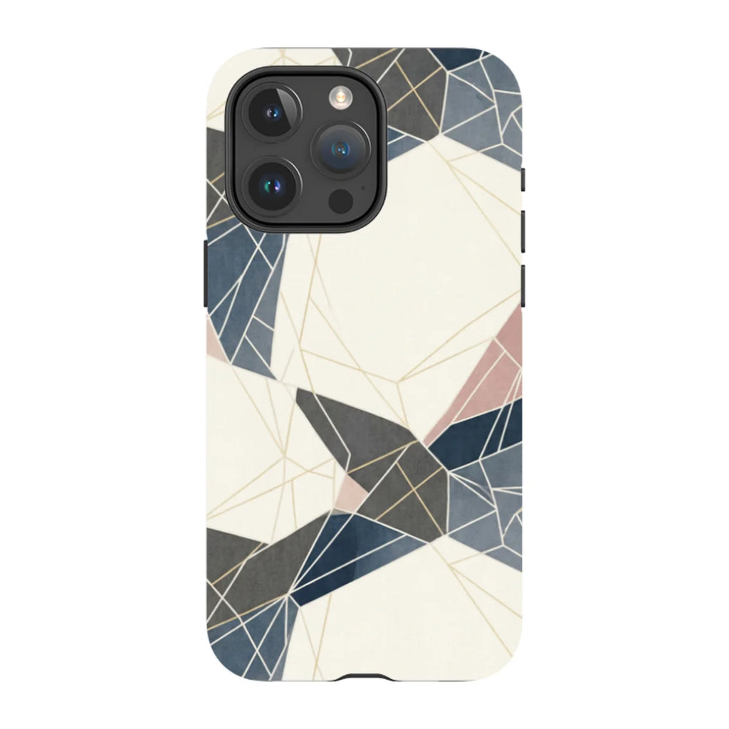 Frozen Lake Geometry by Elsi Vaarala — iPhone 15 Pro Max Magsafe Tough Case — Finnaij