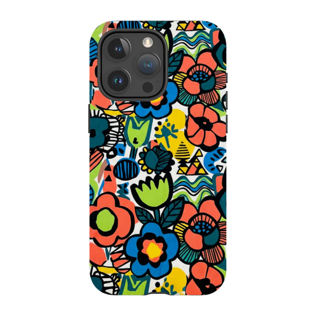 Floral Street Nordic by Salla Niemi — iPhone 15 Pro Max Magsafe Tough Case — Finnaij
