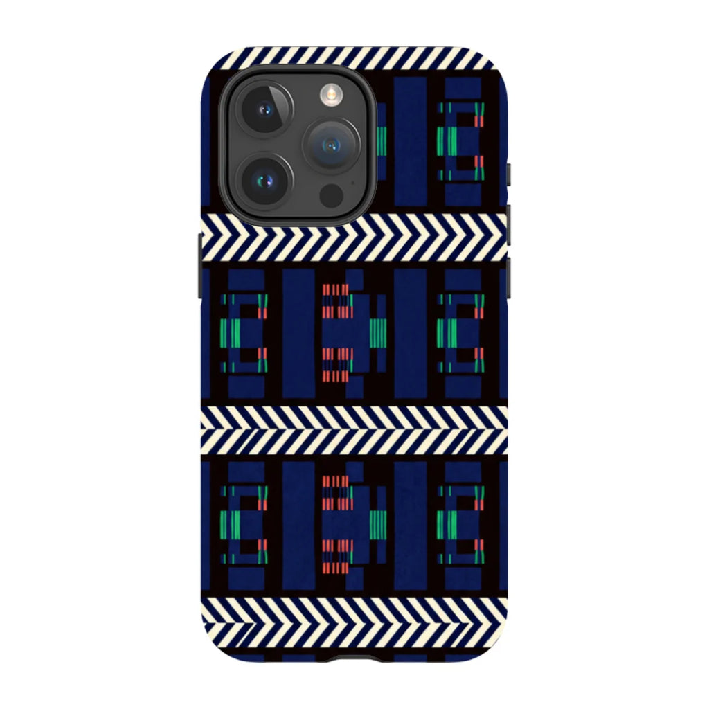 Midnight Aso-Oke by Ada Okoye — iPhone 15 Pro Max MagSafe Tough Case — Finnaij