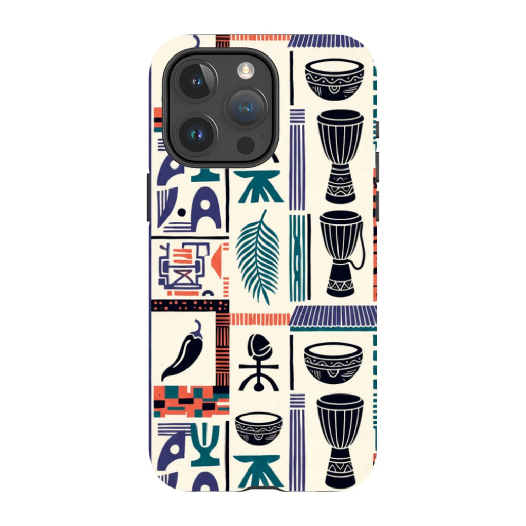 Market Day Icons by Ada Okoye — iPhone 15 Pro Max MagSafe Tough Case — Finnaij