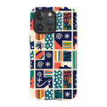 Coastal Indigo Tiles by Ada Okoye — iPhone 15 Pro Max MagSafe Tough Case — Finnaij