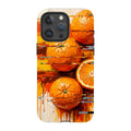 Oranges and Citrus Still Life by Frida Lövström — iPhone 15 Pro Max Magsafe Tough Case — Finnaij