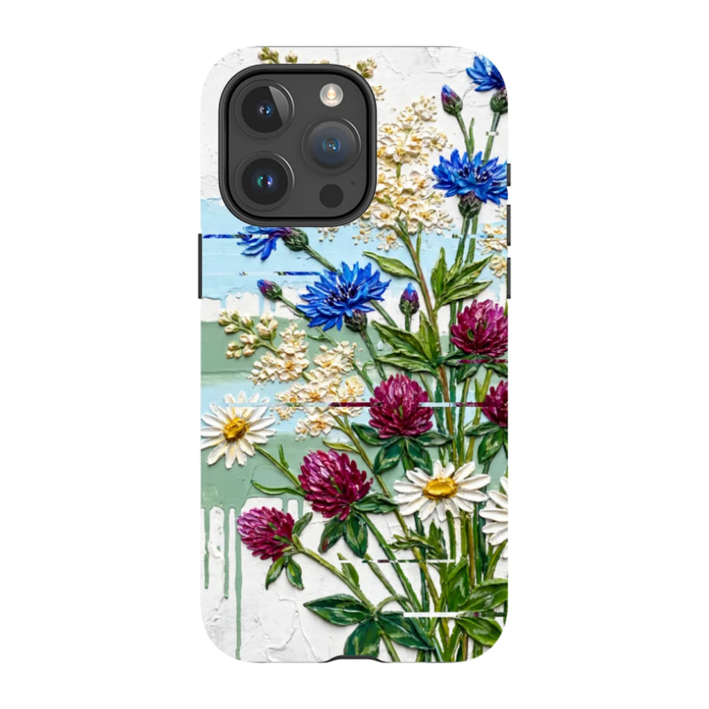 Nordic Wildflowers by Frida Lövström — iPhone 15 Pro Max Magsafe Tough Case — Finnaij