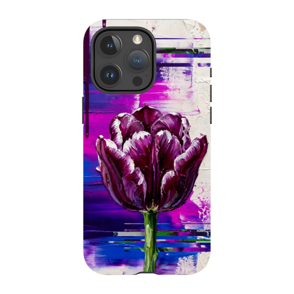 Single Dramatic Tulip by Frida Lövström — iPhone 15 Pro Max Magsafe Tough Case — Finnaij