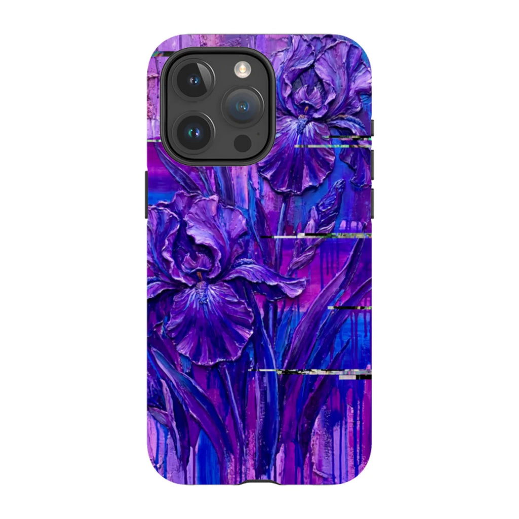 Iris Flowers by Frida Lövström — iPhone 15 Pro Max Magsafe Tough Case — Finnaij