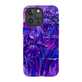 Iris Flowers by Frida Lövström — iPhone 15 Pro Max Magsafe Tough Case — Finnaij