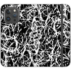 Black-White Grunge — iPhone 15 Pro Max Wallet Case — Finnaij