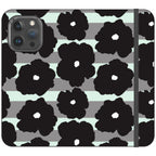 Bold Floral Black — iPhone 15 Pro Max Wallet Case — Finnaij